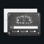 Carte Collection de Mariages de tableau de bord de typog<br><div class="desc">Collection de Mariage de tableau de bord de typographie - Cartes RSVP</div>