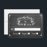 Carte Collection de Mariages de tableau de bord de typog<br><div class="desc">Collection de Mariage de tableau de bord de typographie - Cartes RSVP</div>