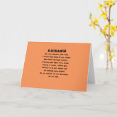 Carte Collection de Namaste (Fleur jaune)