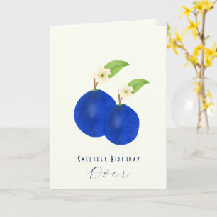 Carte Collection de prunes botaniques Anniversaire