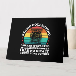 Carte collection de timbres Je jure que ça a commencé co