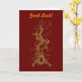 Carte Collection D'OR ASIATIQUE de DRAGON (Fleur jaune)