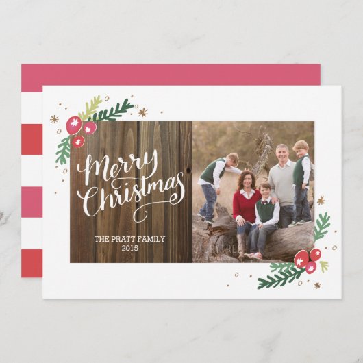 Carte Collection Festive Foliage (Devant / Derrière)