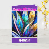 Carte Collection florale unique et tendance (Fleur jaune)