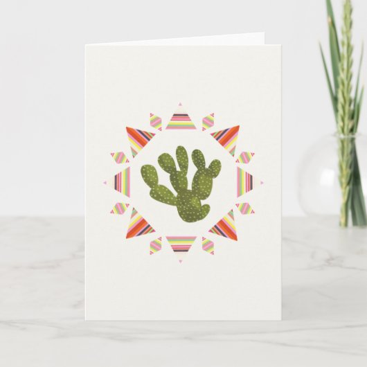 Carte Collection Llamarama | Cercle de cactus (Devant)