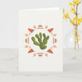 Carte Collection Llamarama | Cercle de cactus (Fleur jaune)