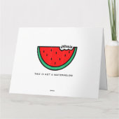 Carte Collection Palestine 'This is not a Watermelon' (Dos)