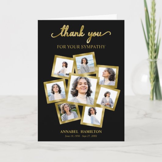 Carte Collection photo moderne Sympathy Merci Invitatiat (Devant)