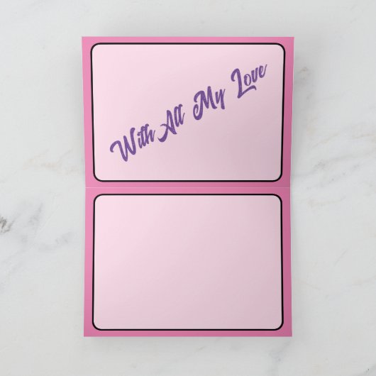 Carte Collection Roses et Petit Chien (Intérieur)