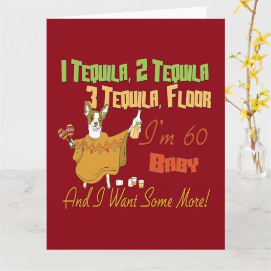 Carte Collection Tequila 60e anniversaire (Fleur jaune)