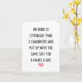 Carte Collègue (Fleur jaune)