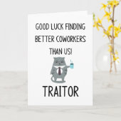 Carte Collègue (Fleur jaune)