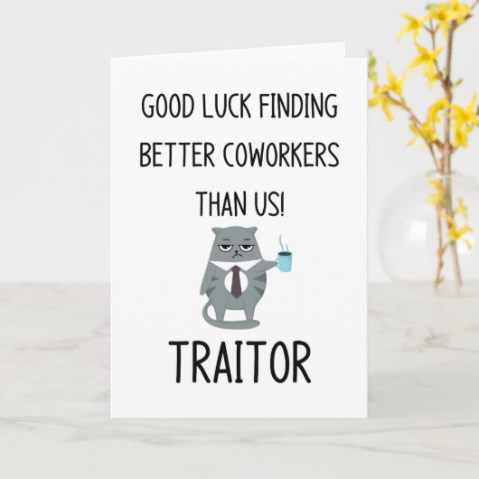 Carte Collègue (Fleur jaune)