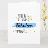 Carte Collègue Leaving, Go Away Farewell Cadeau (Fleur jaune)