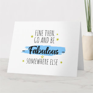 Carte Collègue Leaving, Go Away Farewell Cadeau