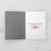 Carte Collie De Noël Enroulé Dans Les Snowflakes (Intérieur)