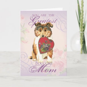 Carte Collie Heart Maman