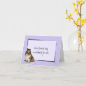 Carte Collie Pet Perdre la sympathie (Fleur jaune)