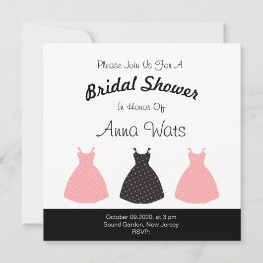 Carte Colliers de collier de robe rose et noir motif (Devant)