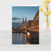 Carte Cologne Allemagne (Fleur jaune)