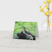 Carte Colombe à ailes par blanc (Fleur jaune)