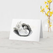 Carte Colombe de blanc (Fleur jaune)