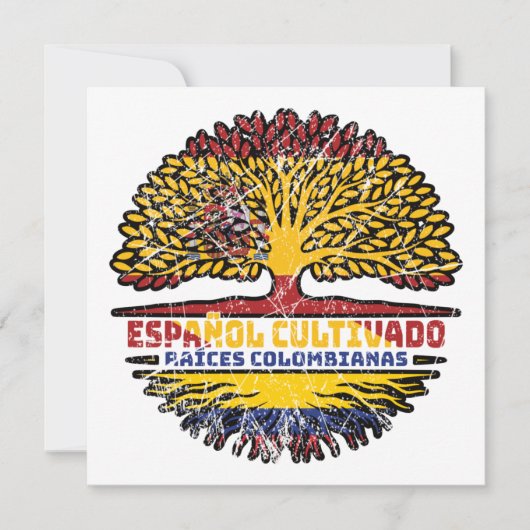 Carte Colombie Espagne Espagne Espagne Espagne drapeau d (Devant)