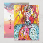 CARTE COLOMBINA / BAL MASQUÉ DU MARDI GRAS (Devant / Derrière)