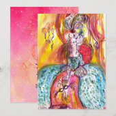 CARTE COLOMBINA / MARDI GRAS MASQUERADE BALL (Devant / Derrière)