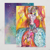 CARTE COLOMBINA / MARDI GRAS MASQUERADE BALL (Devant / Derrière)