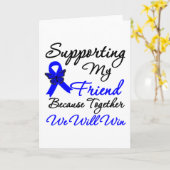 Carte Colon Cancer Support (Ami) (Fleur jaune)