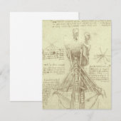 Carte Colonne de colonne vertébrale de l'anatomie humain (Devant / Derrière)