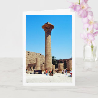 Carte Colonne du temple de Karnak, Louxor, Égypte