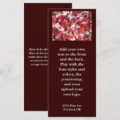 Carte Colonnes d'automne Feuille (Devant / Derrière)