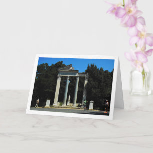 Carte Colonnes du jardin de la Villa Borghese, Rome, Ita