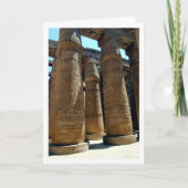 Carte Colonnes du temple de Karnak Portrait, Louxor, Égy (Devant)
