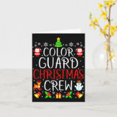 Carte Color Guard Christmas Crew Matching Xmas  (Fleur jaune)