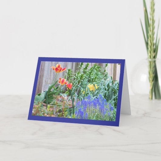 Carte color Spring Garden (Devant)