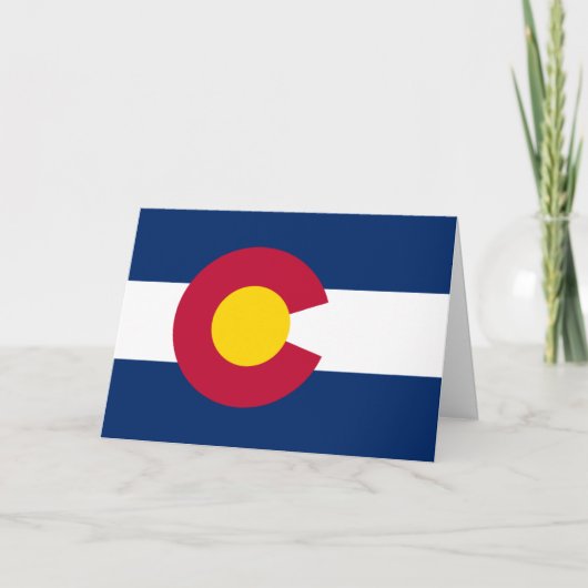 Carte Coloradan Flag, Flag of Colorado (Devant)