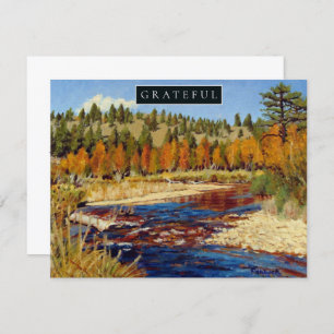 Carte Colorado Mountain Fall Holiday Thankgiving