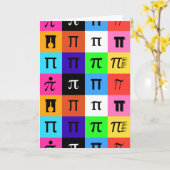 Carte colorblock happy pi day (Fleur jaune)