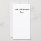 Carte Coloré Automne Asters & Sumac Reds et Blues (Dos)