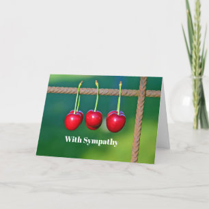 Carte Coloré Cerises rouges Fruit Photo Sympathie