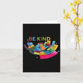 Carte Coloré Soyez Gentil Abstrait Douceur Facile (Fleur jaune)