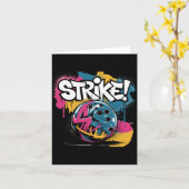 Carte Coloré Strike Bowling Ll (Fleur jaune)