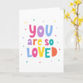 Carte Coloré Vous Êtes Si Aimé (Fleur jaune)