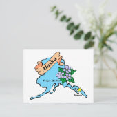 Carte colorée Alaska Tee - shirts et cadeaux (Debout devant)