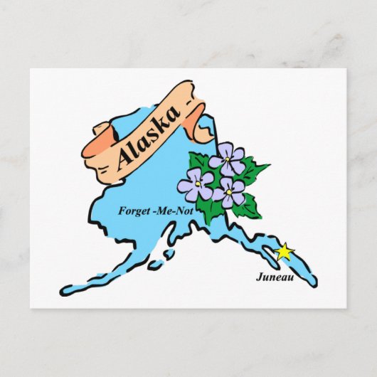 Carte colorée Alaska Tee - shirts et cadeaux (Devant)