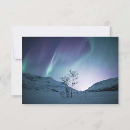 Carte colorée Aurora Borealis (Devant)