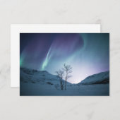 Carte colorée Aurora Borealis (Devant / Derrière)